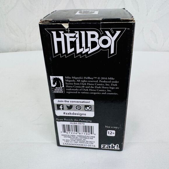 5 for $25| zak! designs Hellboy Right Hand of Doom 5" Ceramic Bank Loot Crate - Picture 2 of 6